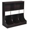 Freestanding Combo Cubby Bin Storage Organizer Unit W/3 Baskets-White